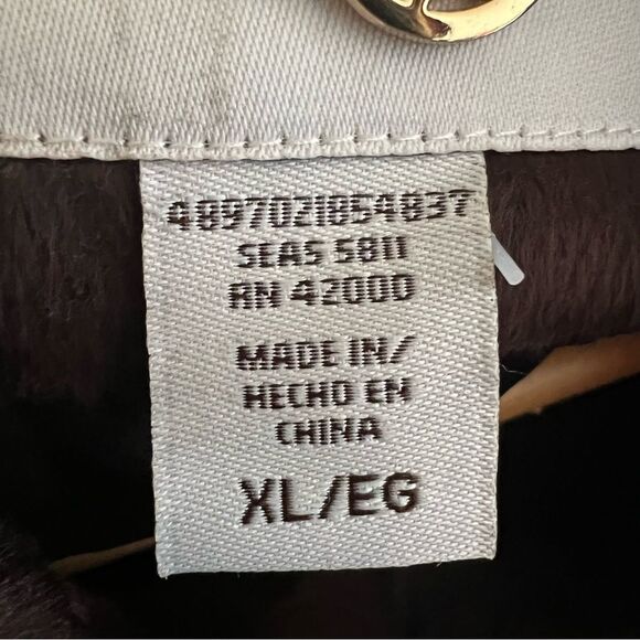 NWT🏷 Jaclyn Smith Brown Faux Fur Jacket Sz XL - Picture 15 of 16